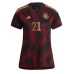Tanie Strój piłkarski Niemcy Ilkay Gundogan #21 Koszulka Wyjazdowej dla damskie MŚ 2022 Krótkie Rękawy